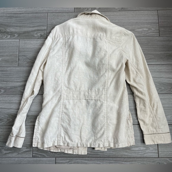 Eddie Bauer Linen Blazer Jacket, size Small—Lagenlook•••Beige/Cream tone! - Picture 6 of 16
